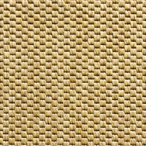 woven propylene carpet with a basketweave pattern